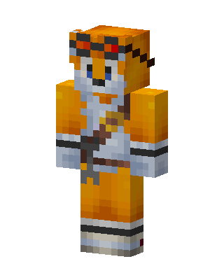 Tails With Gear skin, 3D preview