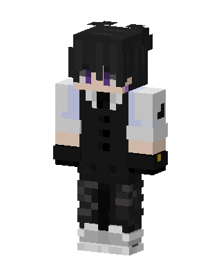 Shadow Vest Boy skin, 3D preview