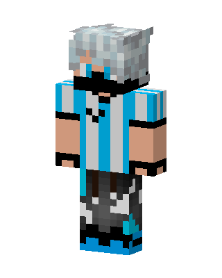 Blue Player Boy skin, 3D preview