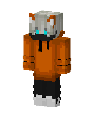 Orange Hoodie Minecraft skin