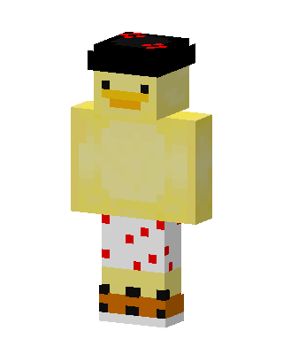 Duck Costume skin, 3D preview