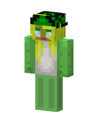 Green Player Girl Minecraft skin