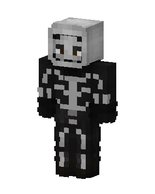 Skeleton Hoodie skin, 3D preview