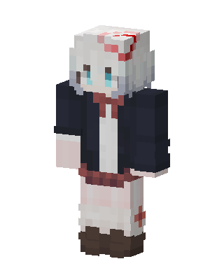 Nurse Girl skin, 3D preview