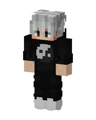 Black Villain Boy skin, 3D preview