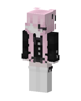 Pink Goth skin, 3D preview