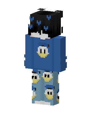 Donald Duck Fan skin, 3D preview