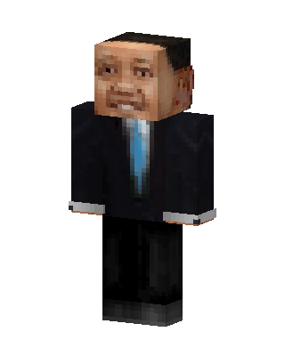 Black Suit Boy skin, 3D preview