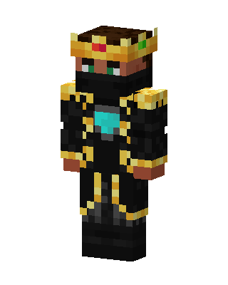 Black Gold King skin, 3D preview