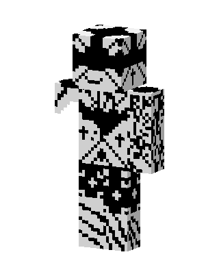 Gothic Monochrome skin, 3D preview