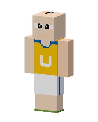 Gold Athlete Boy Minecraft skin