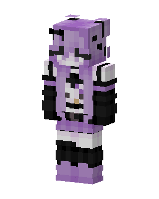 Lavender Gothic Girl Minecraft skin