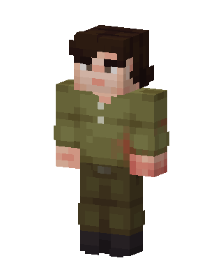 Green Player Boy skin, 3D preview