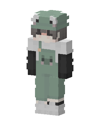 Froggy Overalls skin, 3D preview