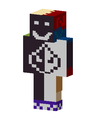 Split Smiley skin, 3D preview