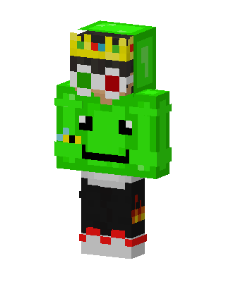 Green King skin, 3D preview