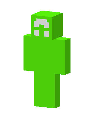 Green Creeper skin, 3D preview