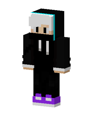 Hoodie Boy skin, 3D preview