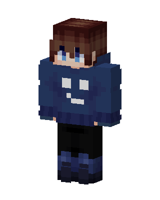 Blue Player Boy skin, 3D preview