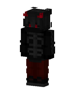 Black Fighter Boy skin, 3D preview