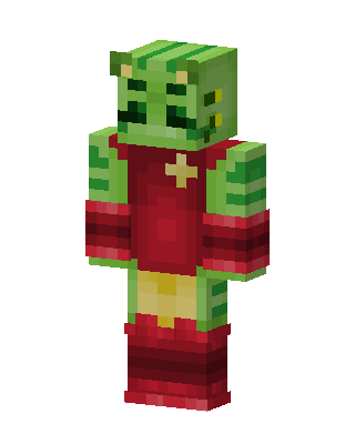 Melon Knight skin, 3D preview