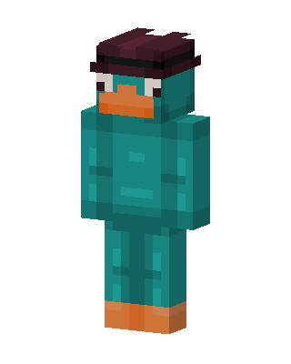 Perry The Platypus skin, 3D preview