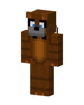 Freddy Fazbear skin, 3D preview