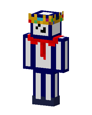 Stay Puft With Minecraft blue skin