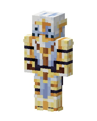 Gold Spaceman Boy skin, 3D preview