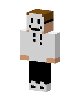 Smiley Mask Hoodie skin, 3D preview