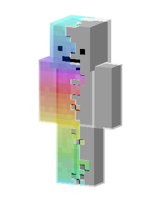Rainbow Split skin, 3D preview