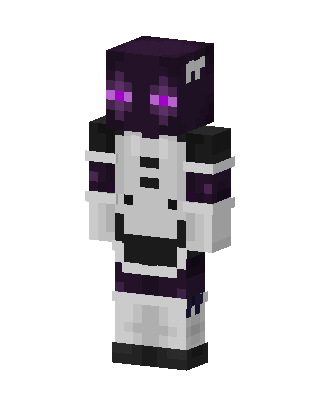 Enderman Maid skin, 3D preview
