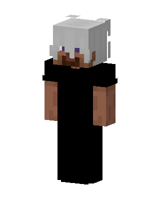 Silver Hooded Mage skin, 3D preview