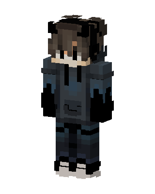 Dark Blue Hoodie Minecraft skin