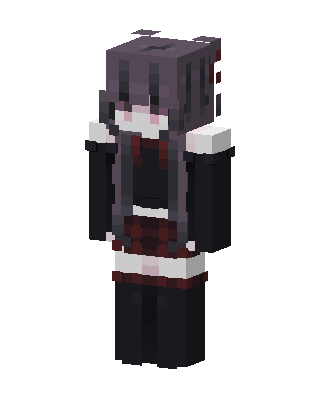 Crimson Gothic Maid Minecraft skin
