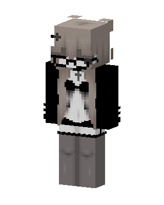 Goth Maid skin, 3D preview