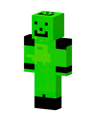 Slime Creeper skin, 3D preview