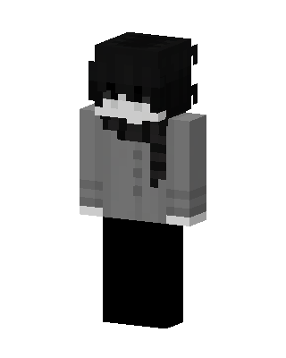 Monochrome Mourner skin, 3D preview