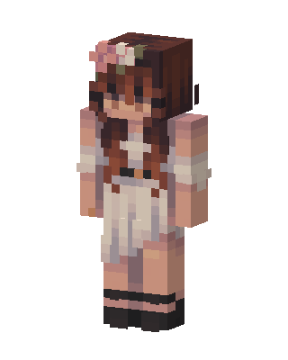 Blossom Girl skin, 3D preview
