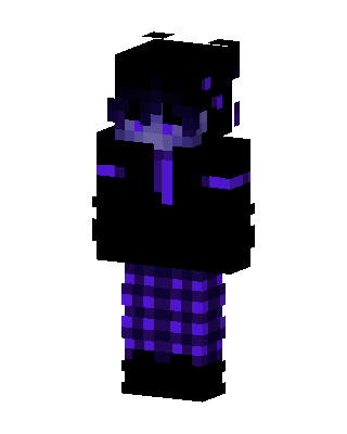 Purple Plaid Shadow skin, 3D preview