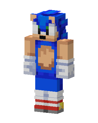 Sonic Minecraft skin