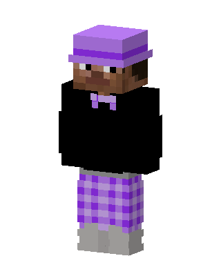 Purple Dapper skin, 3D preview