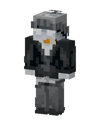 Gray Penguin skin, 3D preview