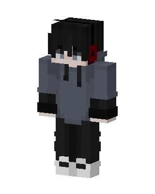 Gray Suit Boy skin, 3D preview