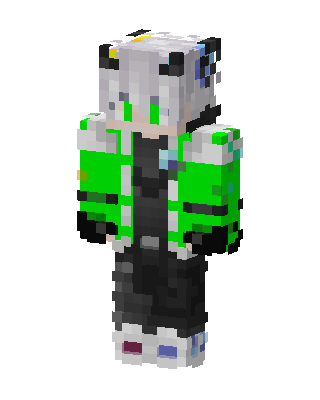Neon Techwear skin, 3D preview
