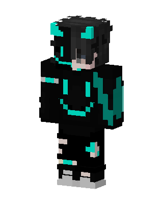 Black Mob Boy skin, 3D preview