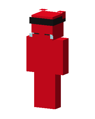 Crimson Blindfold skin, 3D preview