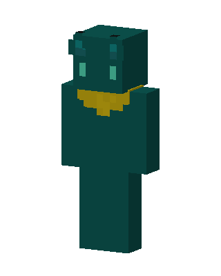 Teal Frog Minecraft skin