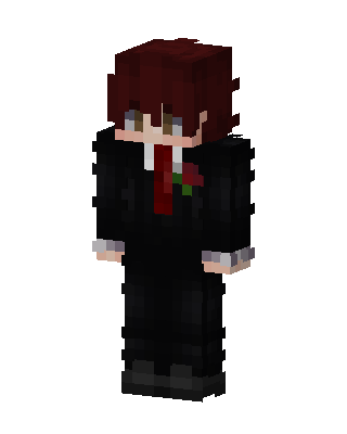 Black Villain Boy skin, 3D preview