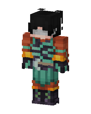 Tanjiro Kamado skin, 3D preview